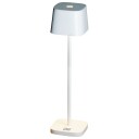 Konstsmide Mini-LED-bordlampe Capri; 6.7x20 cm ØxH; Hvit