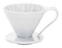 Cafec Flower Dripper - White , Cup 4 (2-4 cups)