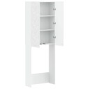 vidaXL Toalett skap DELFT Hvit 66 x 25,5 x 190 cm Konstruert tre