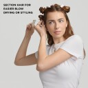 T3 Clip Kit with 4 Alligator Clips and 30 Rose Gold Bobby Pins White/R