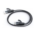 ELETRA CAT6 UTP NETTVERKSKABEL 0,5M, SVART