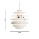 Louis Poulsen PH Snowball Pendel Soft White/High Lustre Chrome Plated