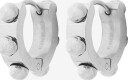 Edblad   Øreringer Stud Hoops Steel   Sølv
