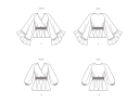 Butterick 6930 -Topp til dame D5  4-6-8-10-12 
