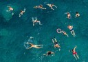 Blue water swim Plakat Plakat / 21x30cm