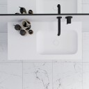 Pulcher Mood 90R Soft   Baderomsmøbel 90x46 cm matt hvit med SolidTec® vask