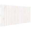  Veggmontert sengegavl hvit 140x3x60 cm heltre furu