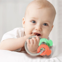 Babyono   Rangle Silikon  Oransje/Grønn