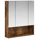  Baderomsspeilskap Røkt eik 60 x 14.5 x 70 cm Konstruert tre