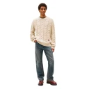 Tommy Jeans Herre Strikkevarer Beige L,
