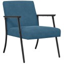  lenestol Blå 59 x 75 x 78 cm Fløyel