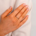 Mads Z Crown Ring 14 kt. Hvittgull 0,04 ct. 1641604-56 - Dame - White gold