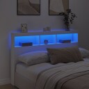  Hodegavl skap med LED hvit 160x17x102 cm 8721012465183