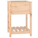 vidaXL Plantekasse med hylle 54x54x81 cm heltre furu