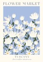Flower Market Tuscany daisy field Plakat Plakat / 30x40cm