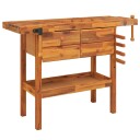  Skuffer Og Skrustikker 124x52x83cm Heltre Akasie