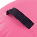 vidaXL Oppblåsbar gymnastikkrull med pumpe 100x60 cm PVC rosa