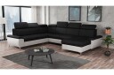 Karkula Hjørnesofa Høyre   Svart/Hvit