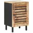 vidaXL Baderomsskap Brun og svart 38 x 33,5 x 58 cm Massiv mango tre