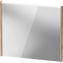 Duravit D Code speil med lys øverst 800 x 700 mm marmorert eik