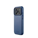 Mujjo MagSafe lærdeksel for iPhone 17 Pro Monaco Blue