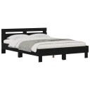  Sengestamme Svart Eik 160 x 200 cm Konstruert tre