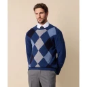Brooks Brothers, Herre, Strikkevarer, Flerfarget, 3XL,