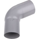 Plastmo bøy Ø75mm 75° grå gray 75 mm