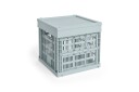 Hay Colour Crate Plastic Medium Square / Cube Lokk Dusty Blue