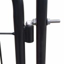 vidaXL Hageport 100x100 cm antrasitt