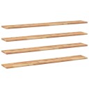  Flytende hyller 4 stk 140x20x2 cm oljebehandlet heltre akasie
