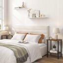 Industrielt sidebord med 2 hyller – tre og metall