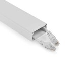 Nedis Kabel Ledelse Kanal 1 Stk. Maksimal Kabeltykkelse: 25 Mm Aluminium Hvit