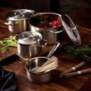 Rösle   PureElements grytesett m/lokk 7 deler 1,5/2/3,6/5,9L stål