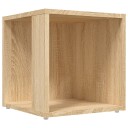 vidaXL Sidebord sonoma eik 33x33x34,5 cm sponplate