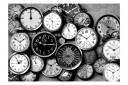 Fototapet Retro Clocks 400x280 - Finnes i flere størrelser