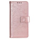 Samsung Galaxy S22 5G Mandala Series Lommebok-deksel Rosa