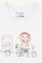Hust & Claire Billy ice cream kortermet body til baby   ivory   62