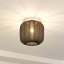Lindby Helin taklampe svart stoff Ø 35 cm