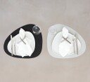Lind Dna Curve spisebrikke Nupo dobbel Cloud sort metallic 37x44 cm