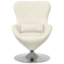  Eggstol Krem 63 x 73 x 90 cm Fløyel