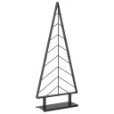 vidaXL Juletre i metall med fot KUOPIO 125 cm Stål Svart