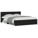 vidaXL Sengeramme med hodegavl svart 140x200 cm 8721012247017