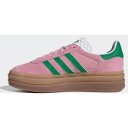 Adidas Gazelle Bold Dame True Pink/Green/Cloud White 37 1/3