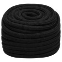  Arbeidstau svart 20 mm 50 m polyester