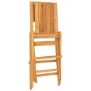 vidaXL Klappstoler 4 stk 47x62x90 cm heltre teak
