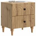  Nattbordskap 2 pcs Artisan eik 43 x 34,5 x 48 cm Konstruert tre