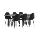 Furniture/Fashion Spisegruppe furniture/fashion Stone med 6 Polar Stoler GR22826