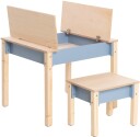 Family-scl Smart Oppbevaring Bord med Stol Dusty Blue