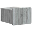 Vegghengt Nattbord Grå sonoma 33 x 34,5 x 24 cm Konstruert tre